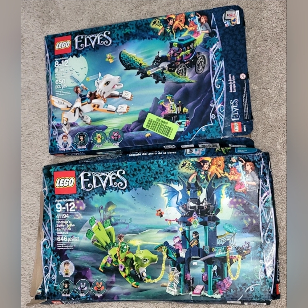 LEGO ELVES 41194 & 41195 -☆☐ ∎ EMPTY BOXES ∎ ☐☆